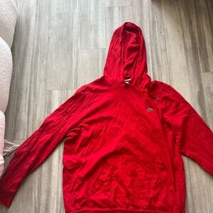 Lacoste Red hoodie